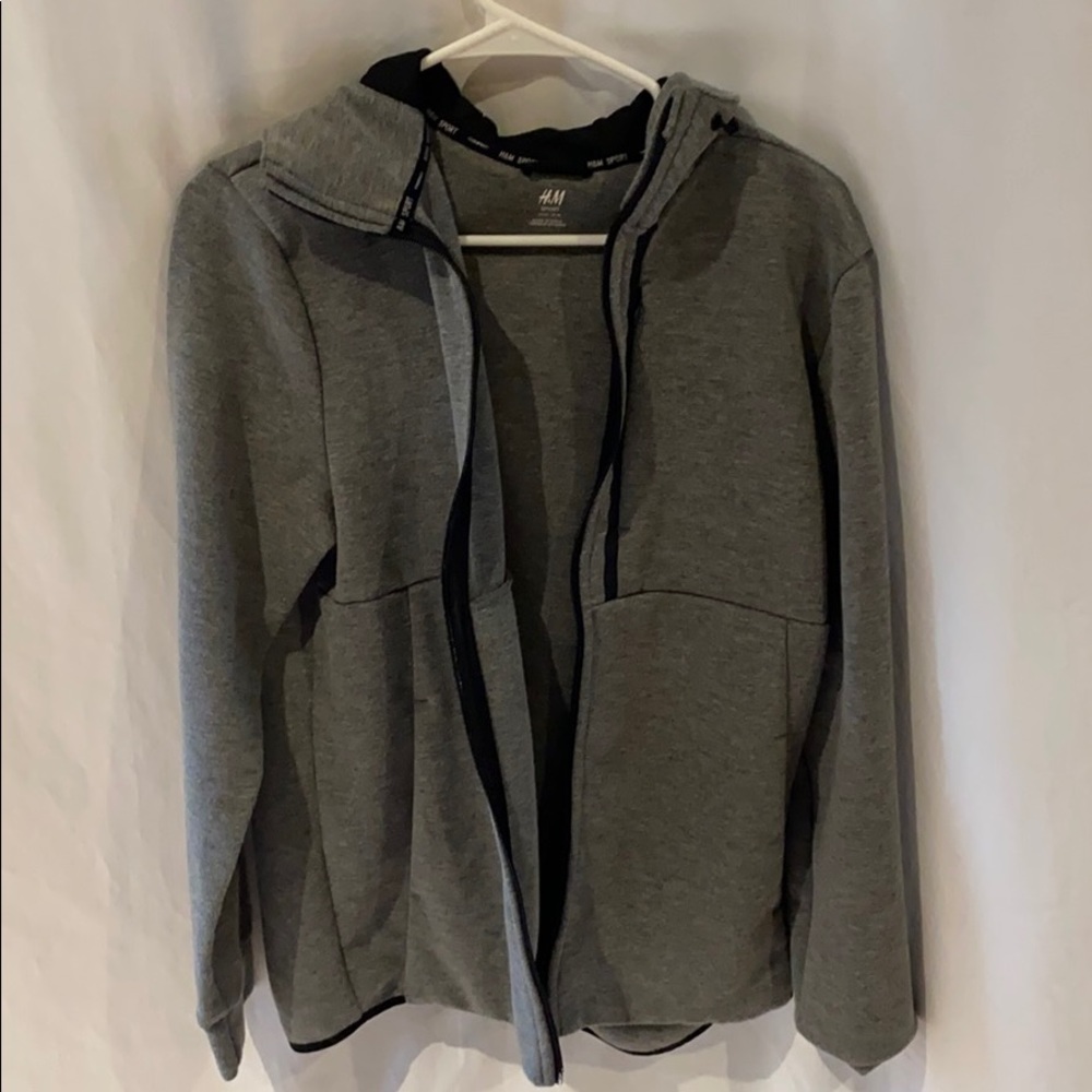 Grey Zip-down hoodie, Super Comfortable, Brand New